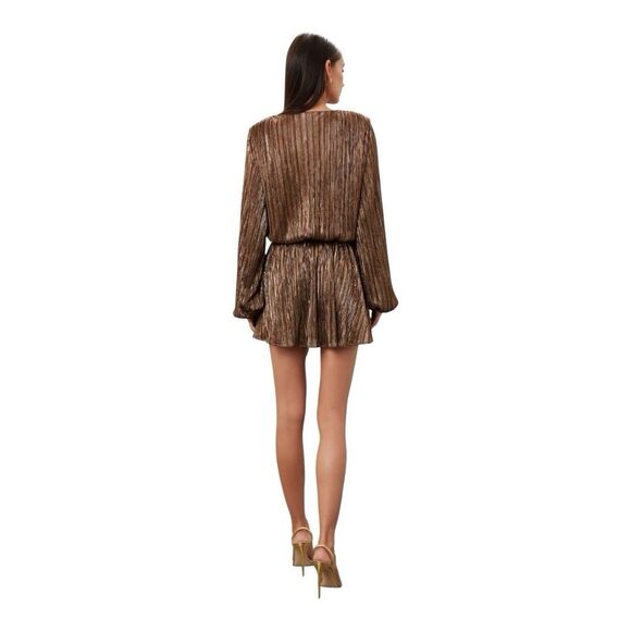Ramy Brook Copper Metallic Vincy Dress Size Small Read Description - Picture 4 of 10